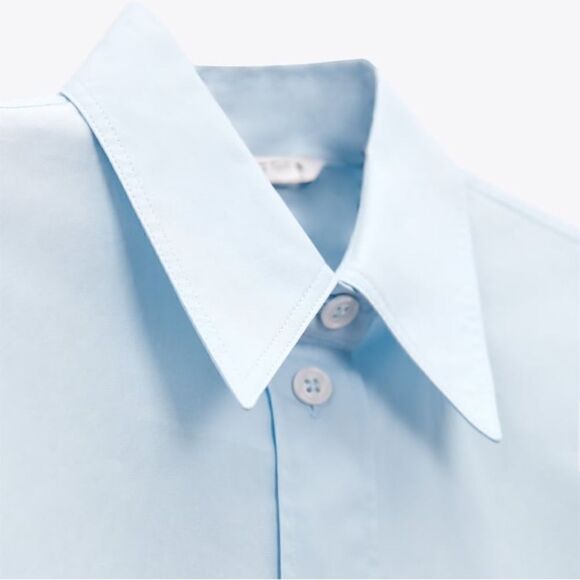 Zara Poplin Oversized  Shirt New - Picture 3 of 9